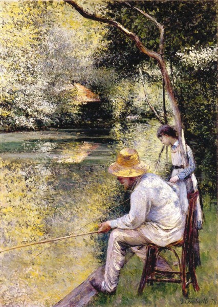 « Pêche à la ligne » Gustave Caillebotte, 1878