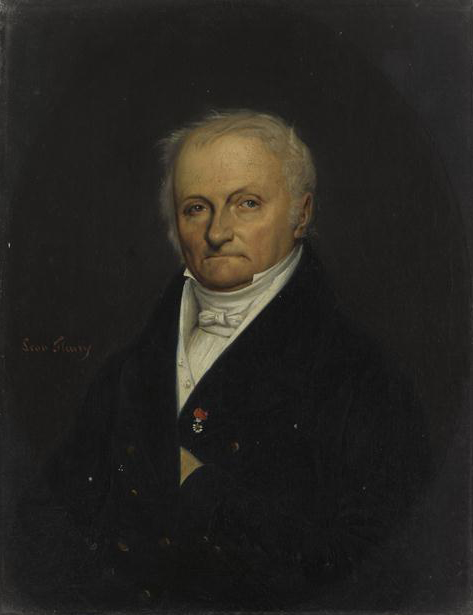 Portrait de Martin Guillaume Biennais, vers 1835 par Léon Fleury (1804-1858), Huile sur toile 35.5 x 27.5 cm, Rueil-Malmaison, musée national des châteaux de Malmaison et Bois-Préau  